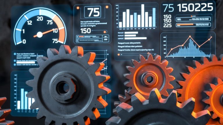 Gears and business dashboard