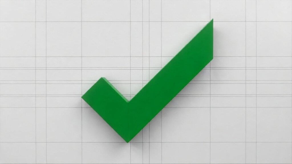 balanced checkmark for reconciliation