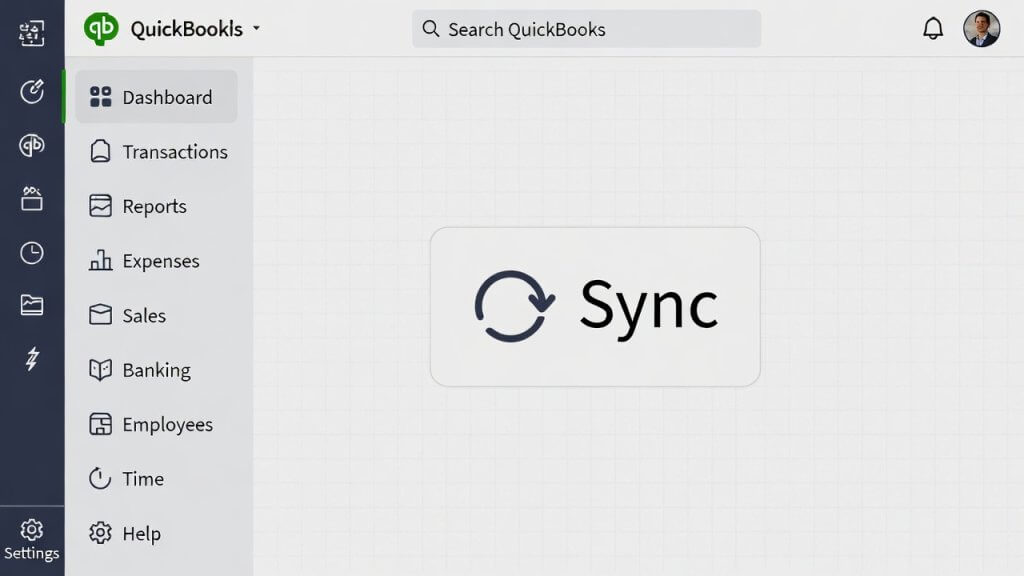 quickbooks monthly service dashboard sync